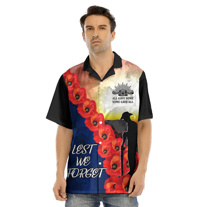 1sttheworld Clothing - Anzac Day All Gave Some Hawaii Shirt A31