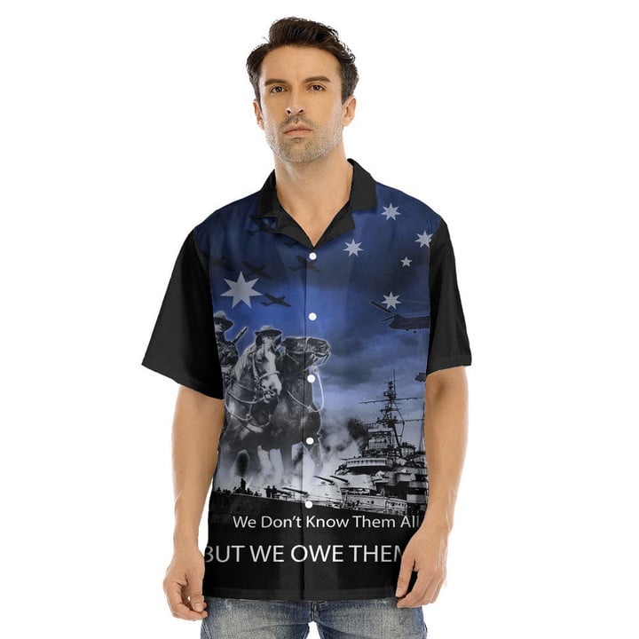 1sttheworld Clothing - Anzac Day Australia Light Horse Hawaii Shirt A31