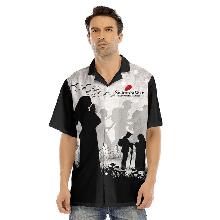 1sttheworld Clothing - Anzac Day Sisters of War The Unsung Heroes Hawaii Shirt A31