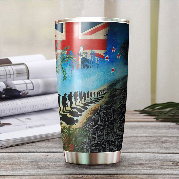 1sttheworld Tumbler - New Zealand Anzac Day Lest We Forget Tumbler A31