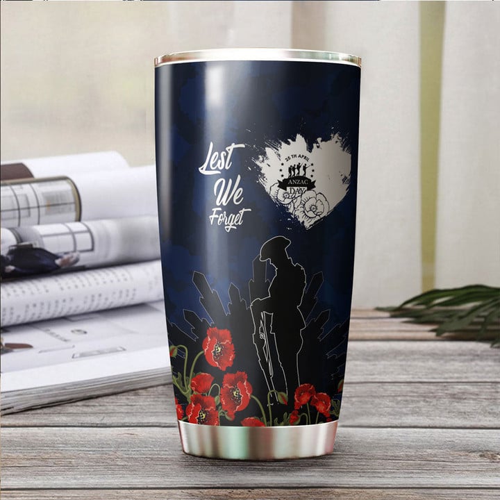 1sttheworld Tumbler - Anzac Day Camouflage Lest We Forget Tumbler A31
