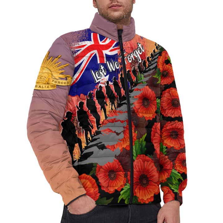 Love New Zealand Clothing - Anzac Day Poppys - Padded Jacket A95 | Love New Zealand