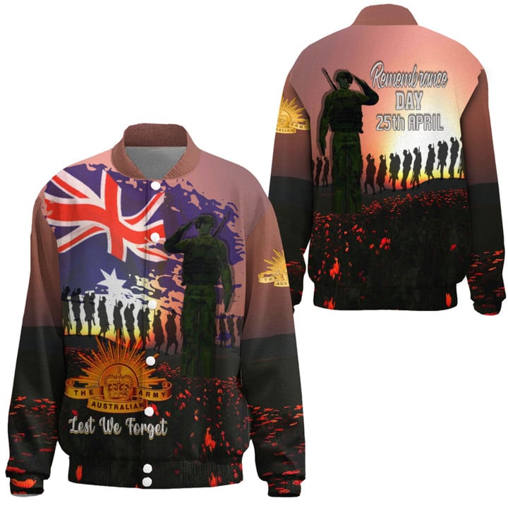 Love New Zealand Clothing - Anzac Day Soldier Australian - Thicken Stand-Collar Jacket A95 | Love New Zealand