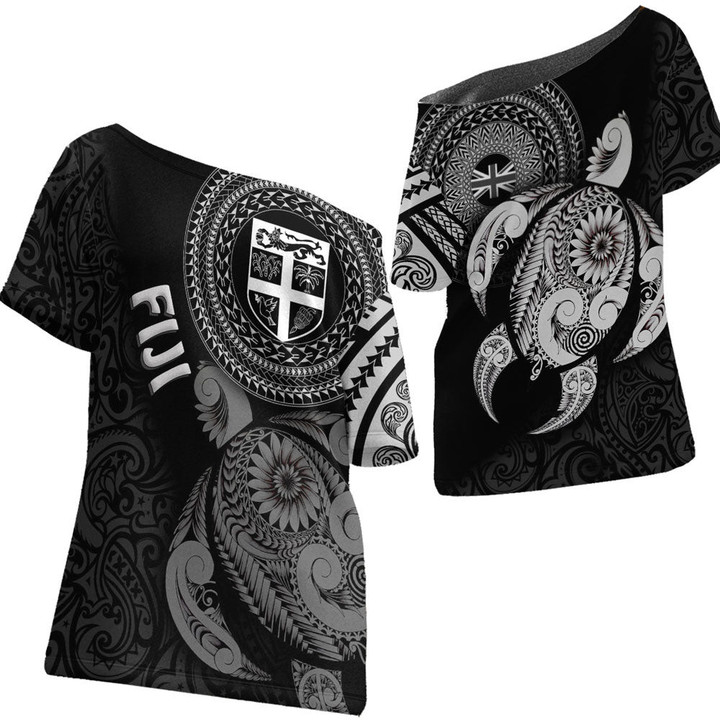 Love New Zealand Clothing - Fiji Polynesia - Off Shoulder T-Shirt A95 | Love New Zealand