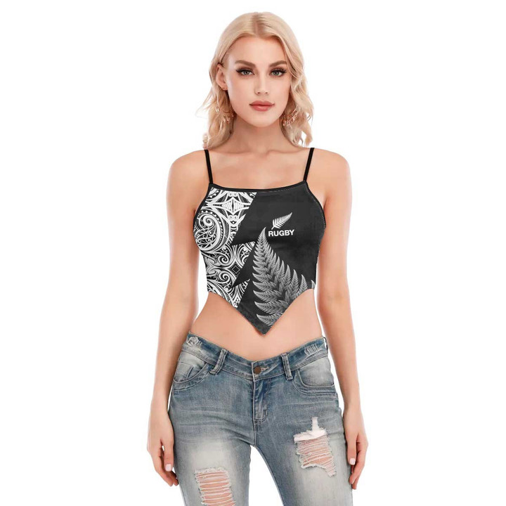 Love New Zealand Clothing - Aotearoa Maori Rugby Cami Tube Top A31 | 1sttheworld