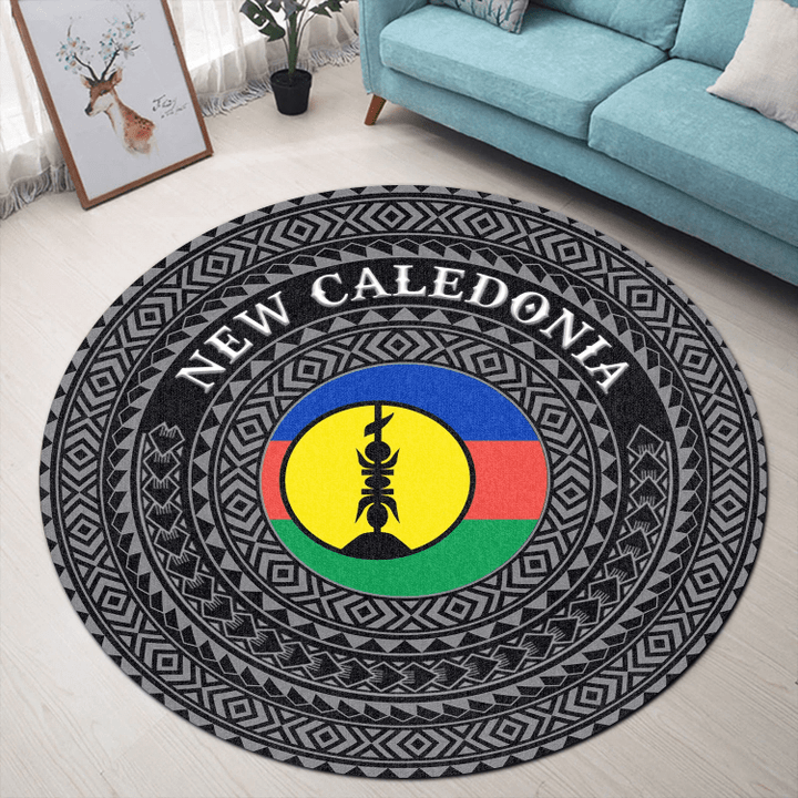 Love New Zealand Round Carpet - New Caledonia Flag Color A95
