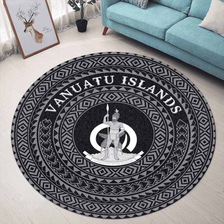 Love New Zealand Round Carpet - Vanuatu Islands A95