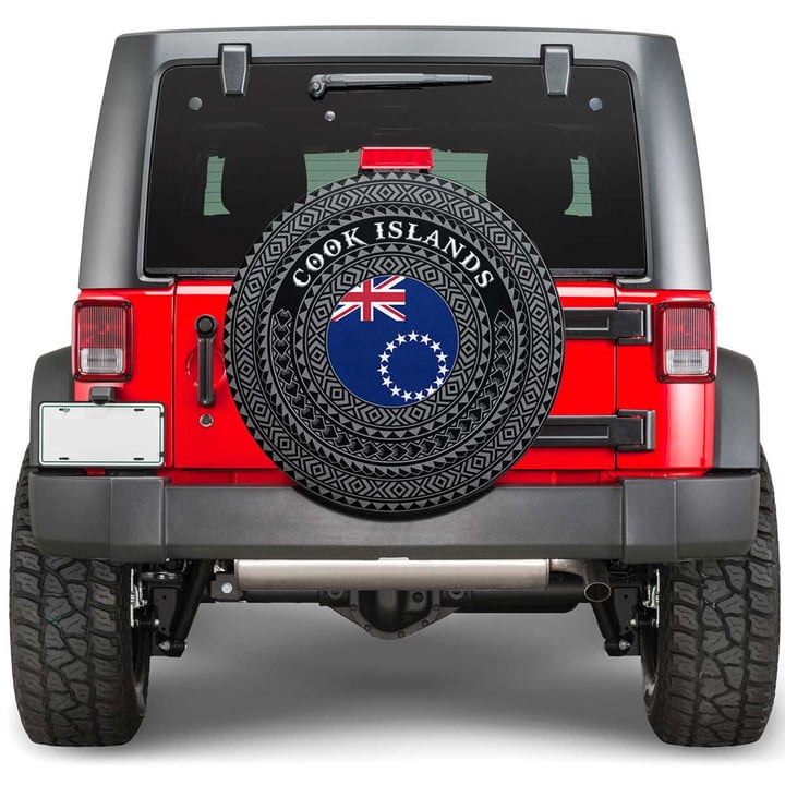 Spare Tire Cover - Cook Islands Flag Color A95
