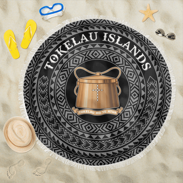 1sttheworld Beach Blanket - Tokelau Islands Coat Of Arms Color A95