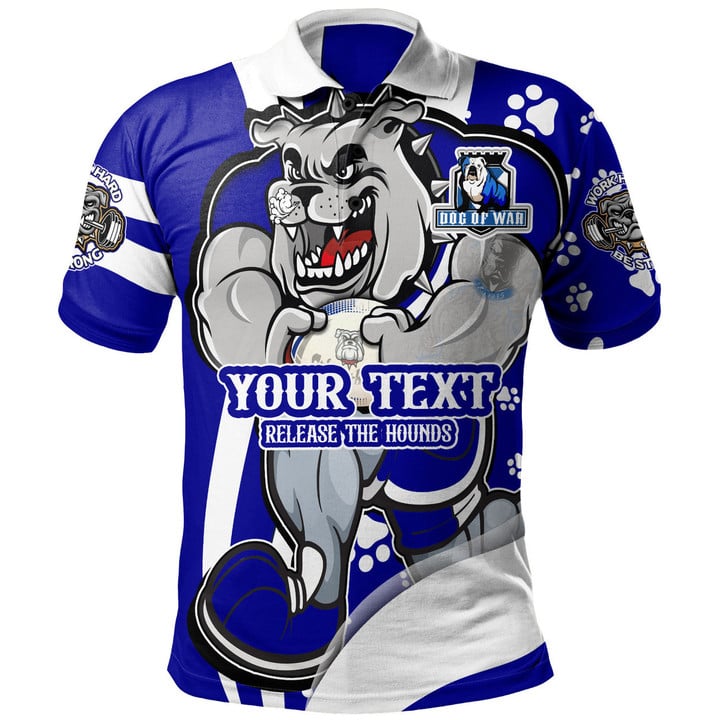 Love New Zealand | City of Canterbury Bankstown Polo Shirt - Custom Canterbury Dog Of War Release The Hounds 2023
