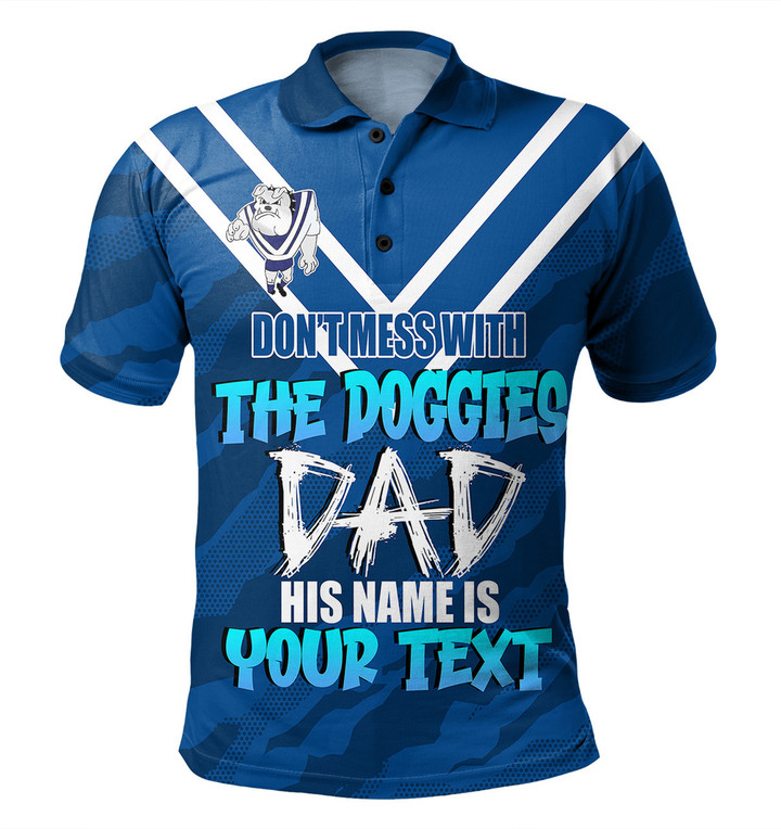Love New Zealand | City of Canterbury Bankstown Father's Day Polo Shirt - Screaming Dad and Crazy Fan 2023
