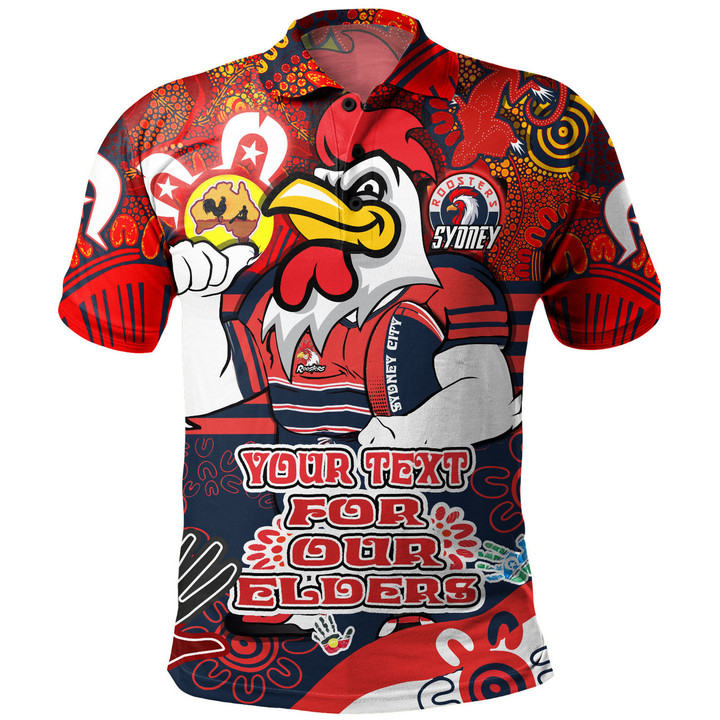 Love New Zealand | East of Sydney Naidoc Week Polo Shirt - Roosters Custom Go Mighty Chooks Sydney City National NAIDOC Week For Our Elders 2023