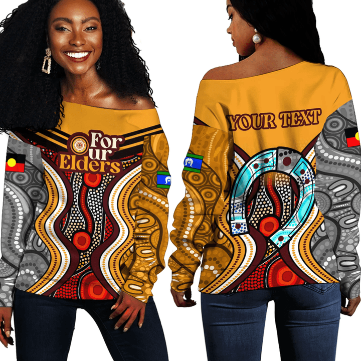 For Our Elders NAIDOC Week 2023 Off Shoulder Sweaters A35 | Love New Zealand