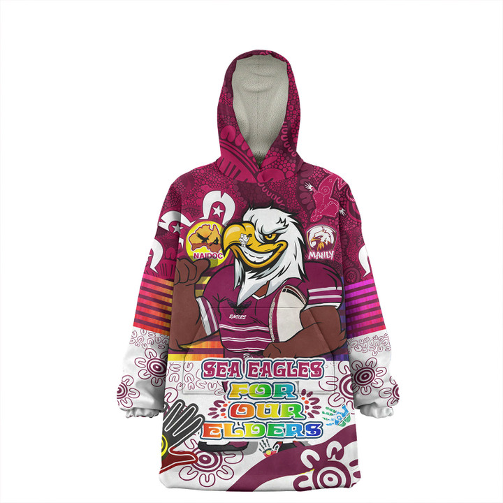 Sydney's Northern Beaches Snug Hoodie - Custom Go Mighty Manly National NAIDOC Week For Our Elders 2023