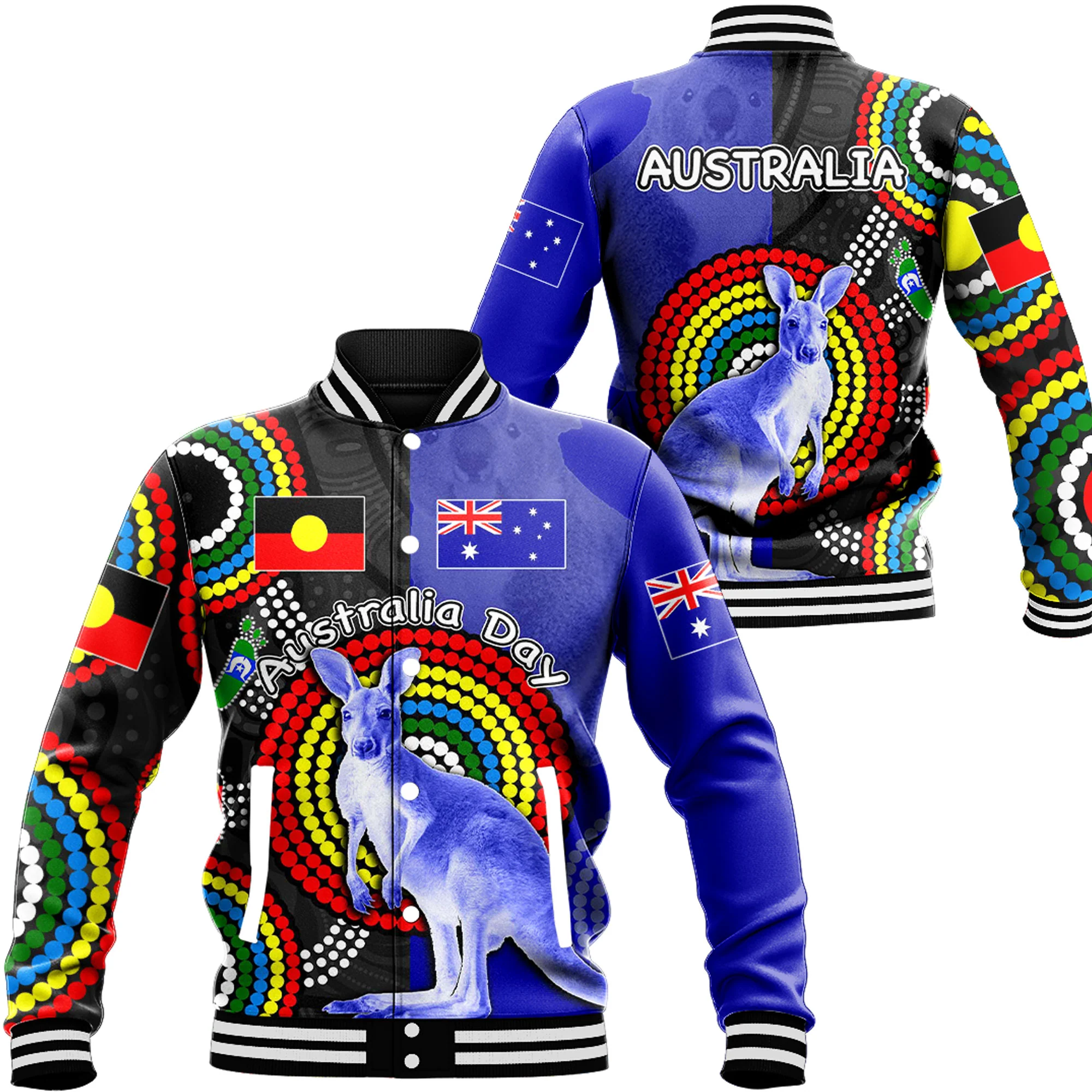Australia Aboriginal and Naidoc Baseball Jackets A35 | Love New Zealand