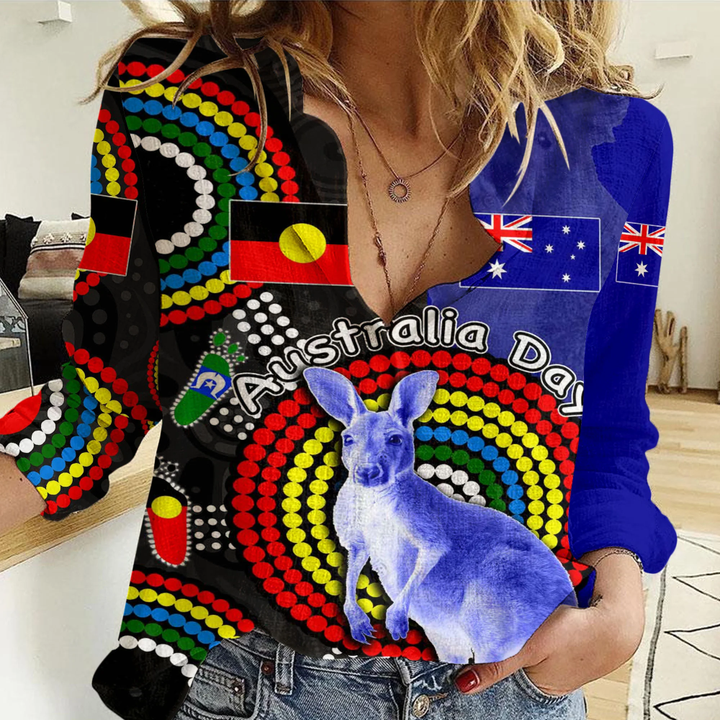 Australia Aboriginal and Naidoc Women Casual Shirt A35 | Love New Zealand