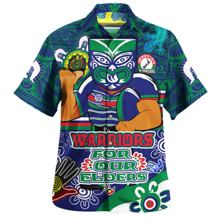 New Zealand Naidoc Week Hawaiian Shirt - Warriors Custom Go Mighty Kiwis Keep The Faith! National NAIDOC Week For Our Elders 2023