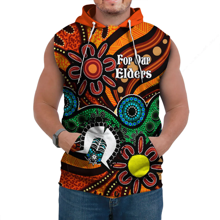 The Gathering Naidoc Week 2023 For Our Elders Sleeveless Hoodie A31 | Love New Zealand