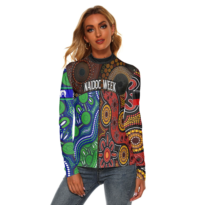 The Union Naidoc Week 2023 For Our Elders Women's Stretchable Turtleneck Top A31 | Love New Zealand