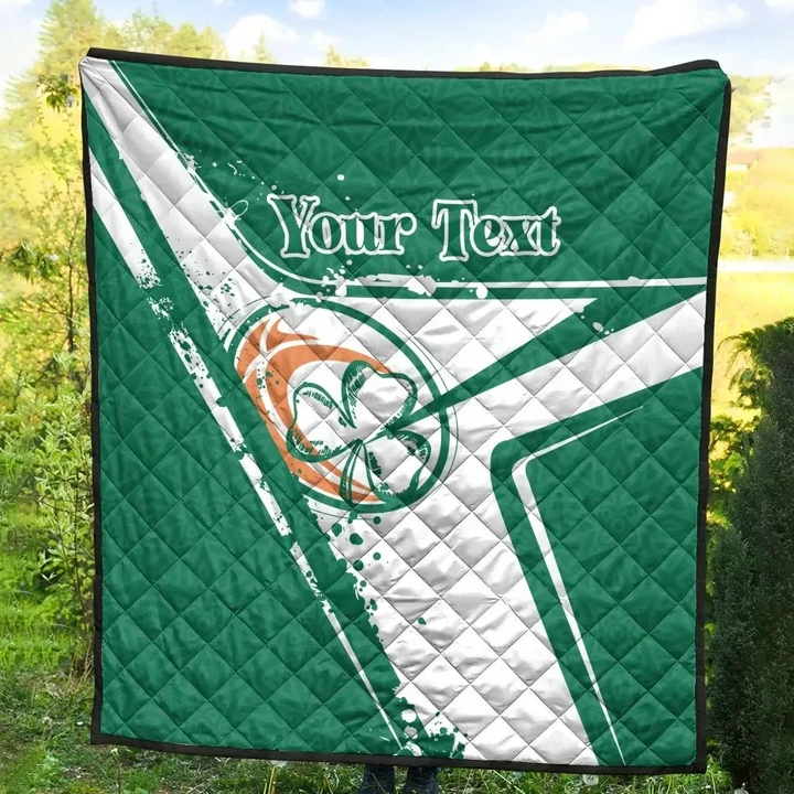 (Custom Text) Ireland Rugby Personalised Quilt - Irish Rugby - BN23