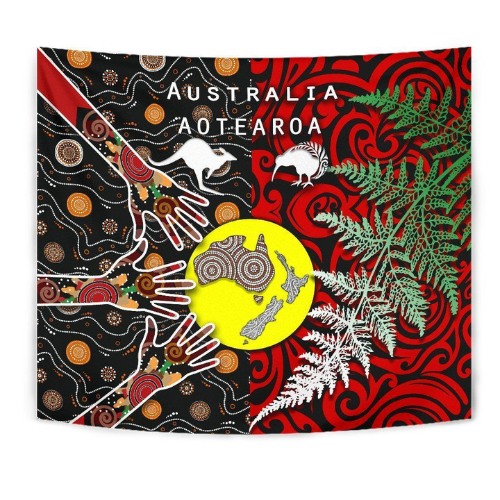 Love New Zealand Home Set - New Zealand Australia Tapestry - Maori Aboriginal K4