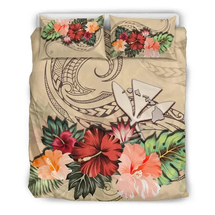Alohawaii Bedding Set - Cover and Pillow Cases Kanaka Maoli Hawaii Hibiscus PolyAlohawaii | Alohawaii.co