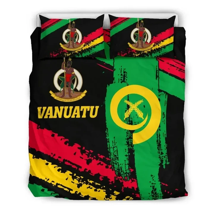 Alohawaii Bedding Set - Cover and Pillow Cases Vanuatu Coat Of Arm - Son Style  | Alohawaii.co