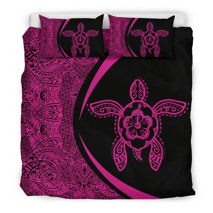 Alohawaii Bedding Set - Cover and Pillow Cases Hawaii Polynesian Turtle Hibiscus Duvet Cover And Pillow Case | Alohawaii.co