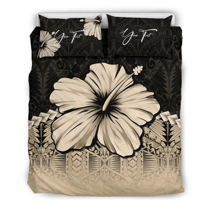 Alohawaii Bedding Set - Cover and Pillow Cases (Custom) Polynesian Hibiscus Personal Signature | Alohawaii.co
