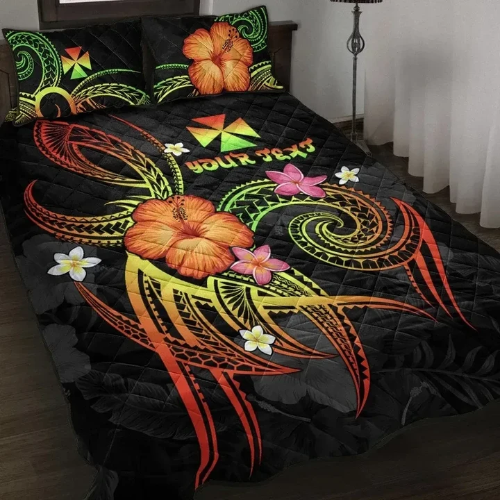 Alohawaii Home Set - Quilt Bed Set Wallis and Futuna Polynesian Personalised - Legend of Wallis and Futuna (Reggae) | Alohawaii.co