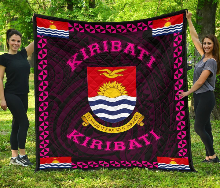 Alohawaii Home Set - Premium Quilt Kiribati Polynesian Pink - Love Style - J11