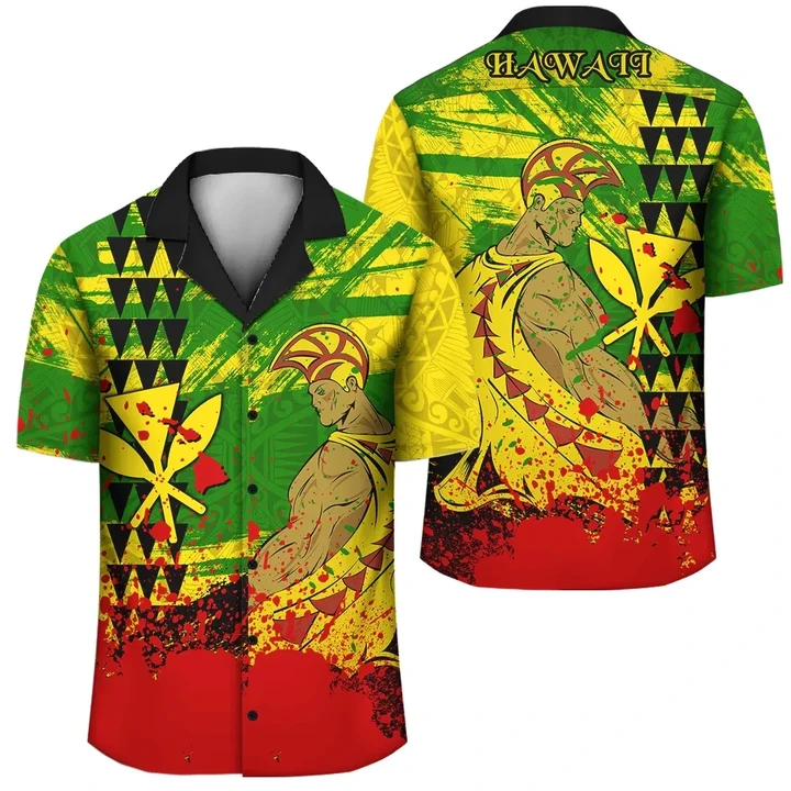Alohawaii Shirt - Hawaii Reggae Kanaka Maoli Warrior Spearhead Hawaiian Shirt