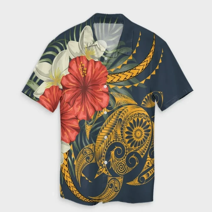 Alohawaii Shirt - Hawaii Turtle Polynesian Tropical Hibiscus Plumeria Hawaiian Shirt