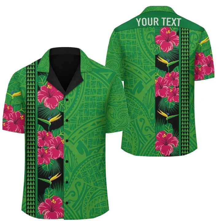 Alohawaii Shirt - (Personalized) Hawaii Hibiscus Flowers Polynesian Hawaiian Shirt Domi Style