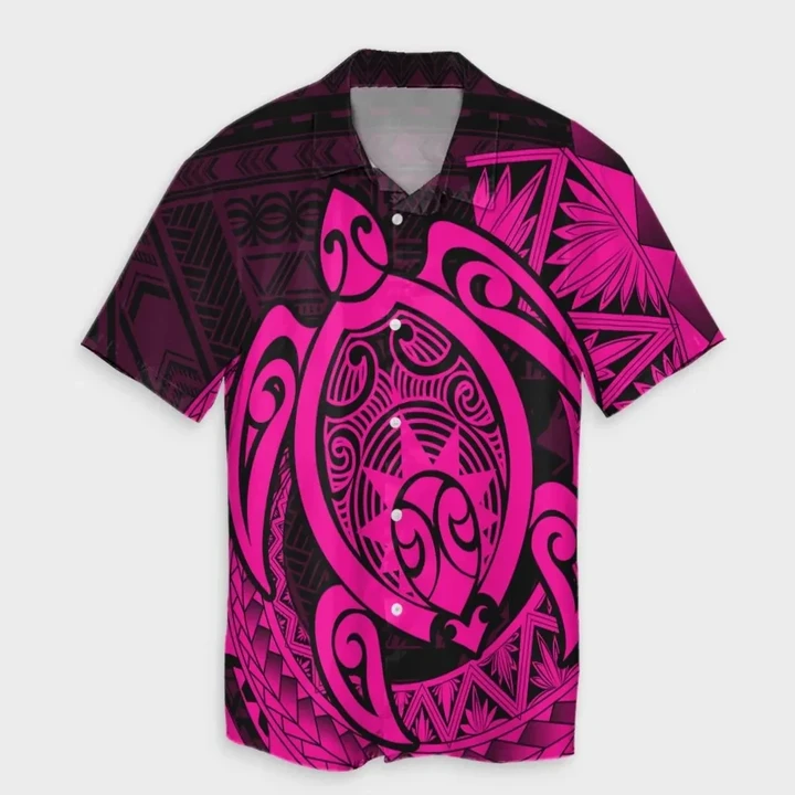Alohawaii Shirt - Hawaii Polynesian Turtle Hawaiian Shirt Pink
