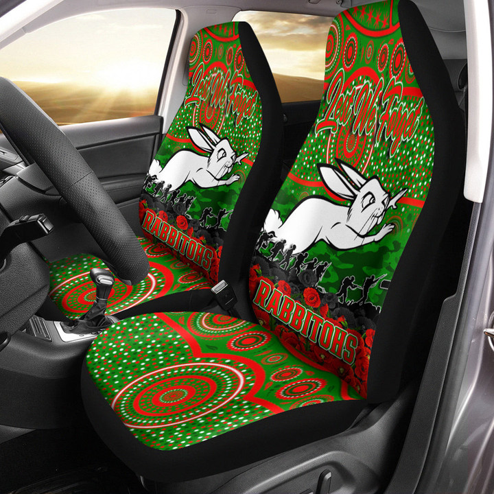 South Sydney Rabbitohs Car Seat Cover - Anzac Day Lest We Forget A31B
