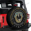 2nd Battalion, 7th Cavalry Regiment - SUV Tire Cover - Spare Tire Cover For Car - Camper Tire Cover - LX1 - US