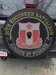 20th Engineer Battalion - SUV Tire Cover - Spare Tire Cover For Car - Camper Tire Cover - LX1 - US