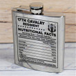 17th Cavalry Regiment - Steel Hip Flask - WI2 - US