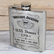 Personalized USS Denver (LPD-9) - Steel Hip Flask - WI1- US