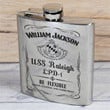 Personalized USS RALEIGH (LPD-1) - Steel Hip Flask - WI1- US