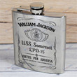 Personalized USS Somerset (LPD-25) - Steel Hip Flask - WI1- US
