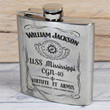Personalized USS Mississippi (CGN-40) - Steel Hip Flask - WI1- US