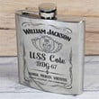 Personalized USS Cole (DDG-67) - Steel Hip Flask - WI1- US