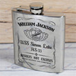 Personalized USS Simon Lake (AS-33) - Steel Hip Flask - WI1- US