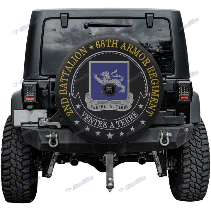2nd Battalion, 68th Armor Regiment - SUV Tire Cover - Spare Tire Cover For Car - Camper Tire Cover - LX1 - US
