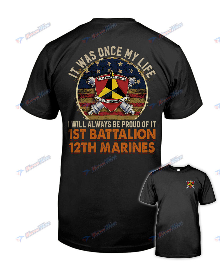 1st Battalion, 12th Marines - Men's Shirt - 2 Sided Shirt - PL8 -US