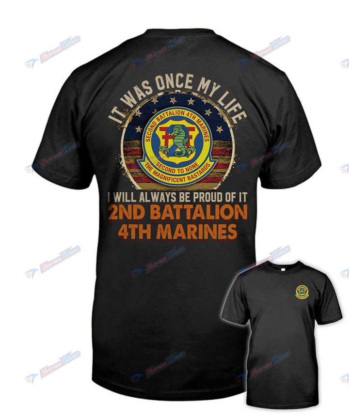 2nd Battalion, 4th Marines - Men's Shirt - 2 Sided Shirt - PL8 -US