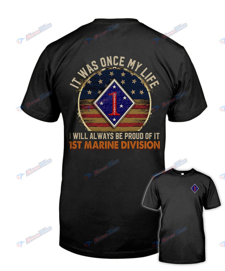 1st Marine Division - Men's Shirt - 2 Sided Shirt - PL8 -US