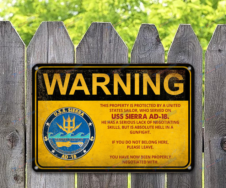 USS Sierra (AD-18) - Warning - ME2 - US